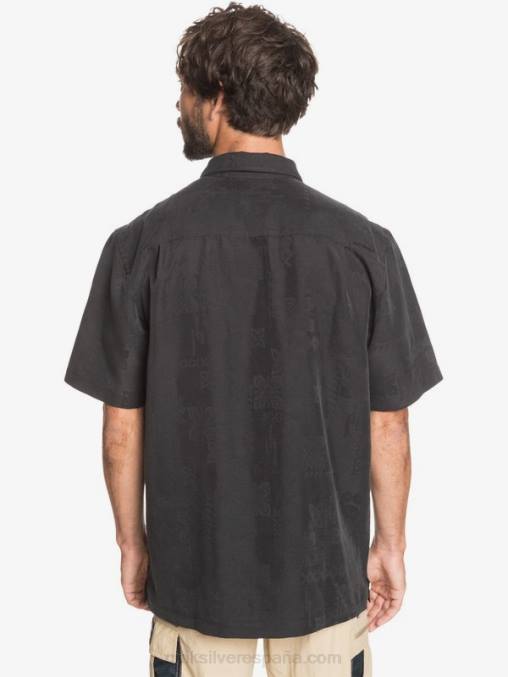 negro playera de manga corta Waterman Kelpies Bay D6T4D1357 hombres Quiksilver