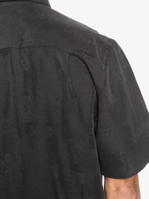 negro playera de manga corta Waterman Kelpies Bay D6T4D1357 hombres Quiksilver