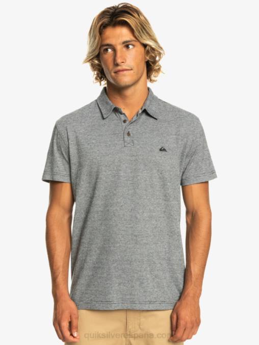 negro polo de manga corta crucero al atardecer D6T4D476 hombres Quiksilver