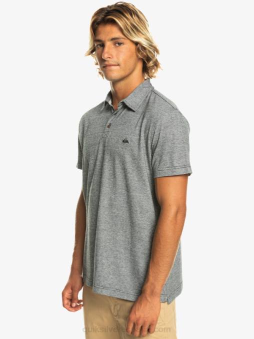 negro polo de manga corta crucero al atardecer D6T4D476 hombres Quiksilver