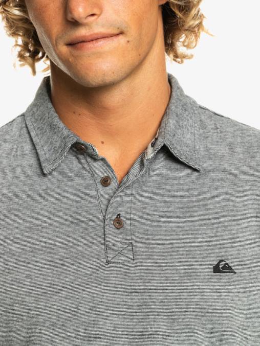 negro polo de manga corta crucero al atardecer D6T4D476 hombres Quiksilver