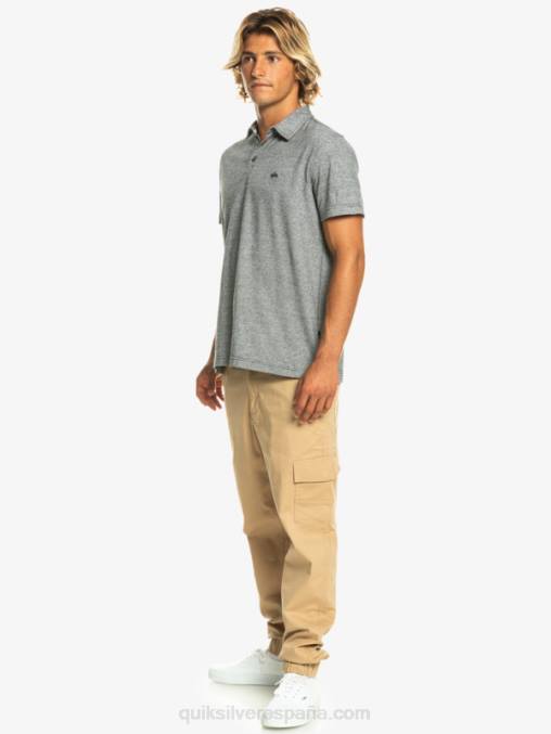 negro polo de manga corta crucero al atardecer D6T4D476 hombres Quiksilver