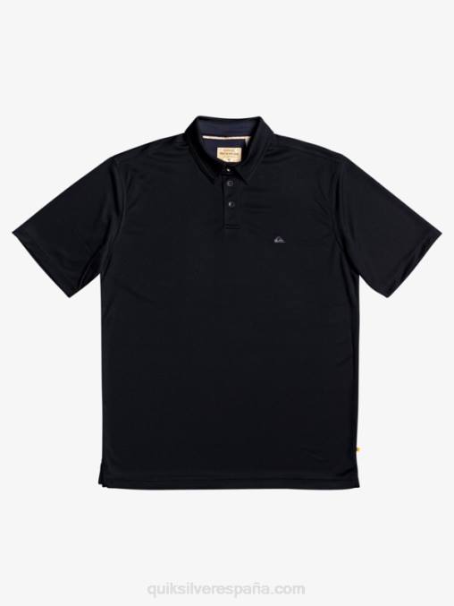 negro polo de manga corta waterman waterman D6T4D98 hombres Quiksilver