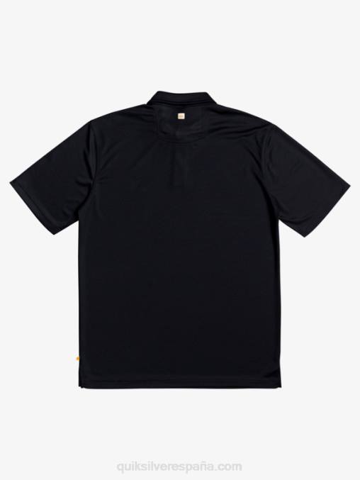 negro polo de manga corta waterman waterman D6T4D98 hombres Quiksilver