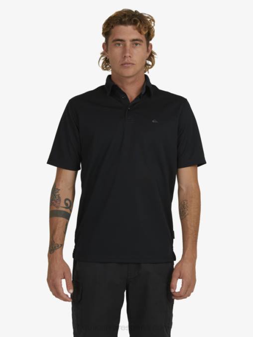 negro polo de manga corta waterman waterman D6T4D98 hombres Quiksilver