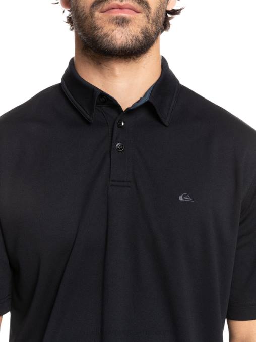 negro polo de manga corta waterman waterman D6T4D98 hombres Quiksilver