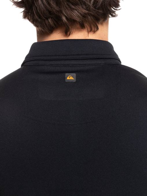 negro polo de manga corta waterman waterman D6T4D98 hombres Quiksilver