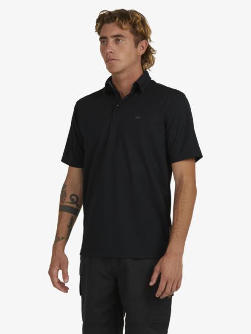 negro polo de manga corta waterman waterman D6T4D98 hombres Quiksilver