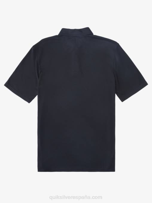 negro polo de manga corta waterman waterpolo D6T4D245 hombres Quiksilver
