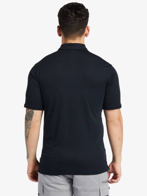 negro polo de manga corta waterman waterpolo D6T4D245 hombres Quiksilver