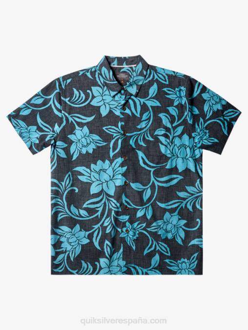 negro todos los fines de semana w camisa de manga corta waterman cada fin de semana D6T4D287 hombres Quiksilver