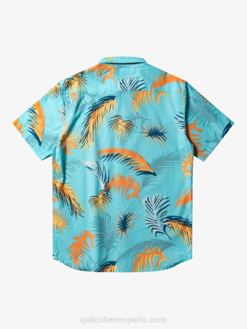 ángel azul falla tropical camisa de manga corta con falla tropical D6T4D552 hombres Quiksilver