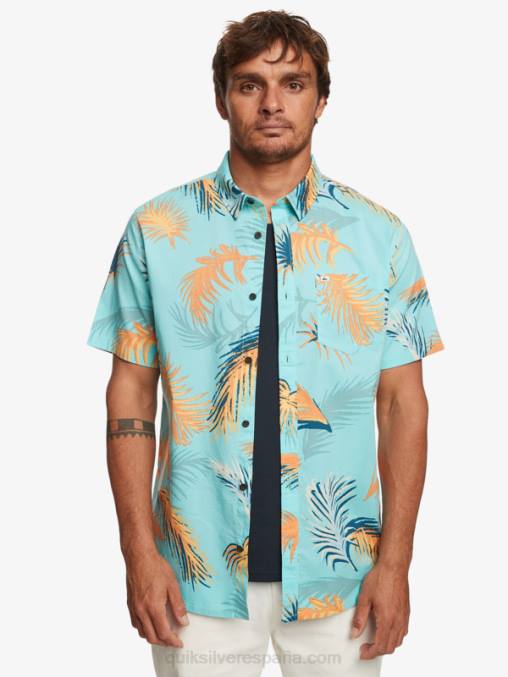 ángel azul falla tropical camisa de manga corta con falla tropical D6T4D552 hombres Quiksilver