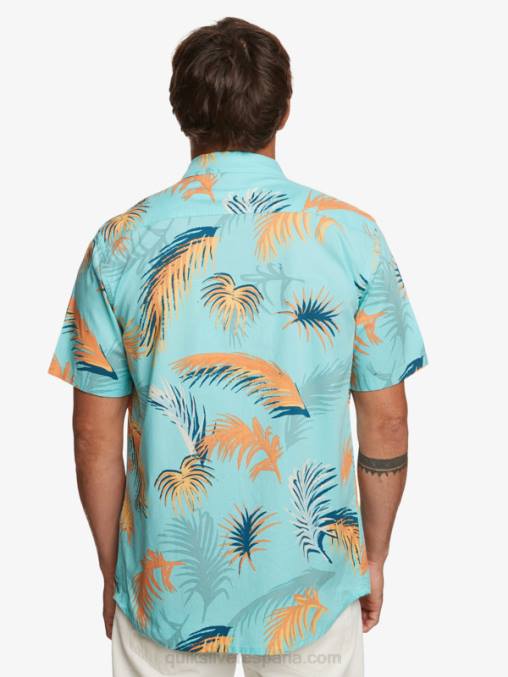ángel azul falla tropical camisa de manga corta con falla tropical D6T4D552 hombres Quiksilver