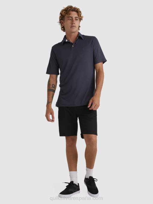 noches azules polo de manga corta waterman waterpolo D6T4D250 hombres Quiksilver