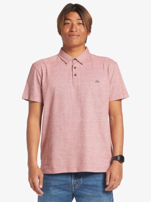 ocre rojo polo de manga corta crucero al atardecer D6T4D478 hombres Quiksilver