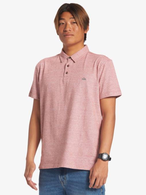 ocre rojo polo de manga corta crucero al atardecer D6T4D478 hombres Quiksilver