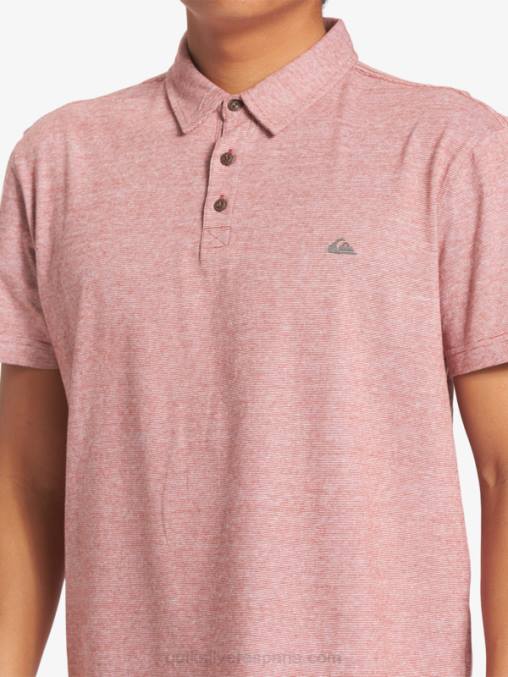 ocre rojo polo de manga corta crucero al atardecer D6T4D478 hombres Quiksilver