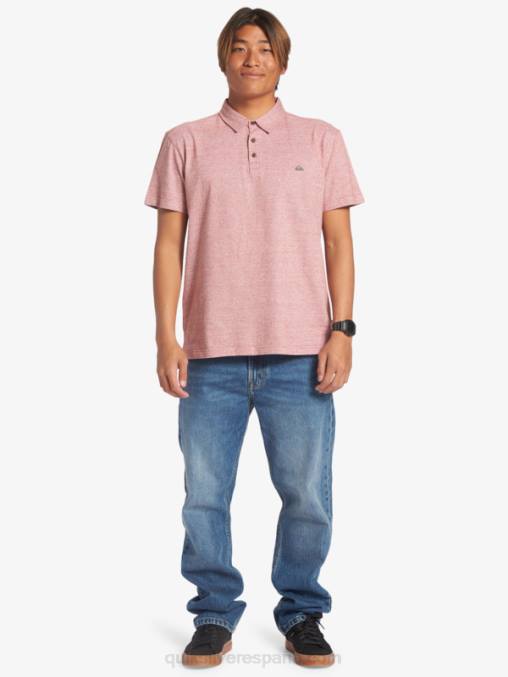 ocre rojo polo de manga corta crucero al atardecer D6T4D478 hombres Quiksilver