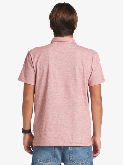 ocre rojo polo de manga corta crucero al atardecer D6T4D478 hombres Quiksilver