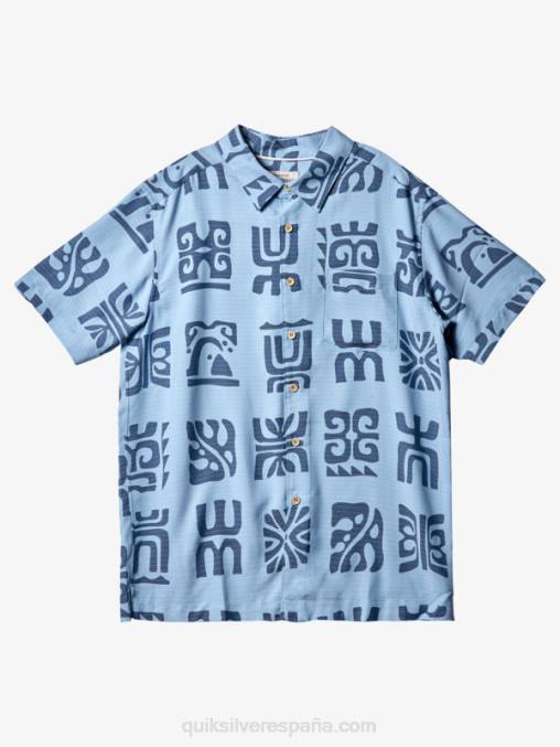 paleta de canal azul anochecer playera manga corta waterman channel paddle D6T4D457 hombres Quiksilver