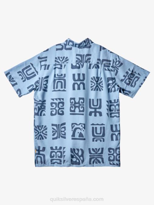 paleta de canal azul anochecer playera manga corta waterman channel paddle D6T4D457 hombres Quiksilver