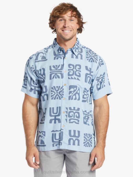 paleta de canal azul anochecer playera manga corta waterman channel paddle D6T4D457 hombres Quiksilver
