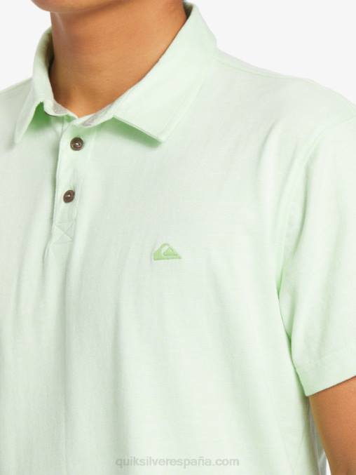 paraíso verde polo de manga corta crucero al atardecer D6T4D479 hombres Quiksilver