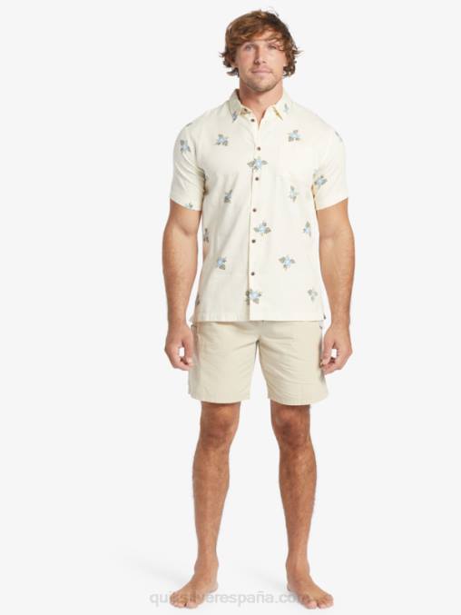 pedales pequeños blancos antiguos camiseta manga corta pedales pequeños waterman D6T4D425 hombres Quiksilver
