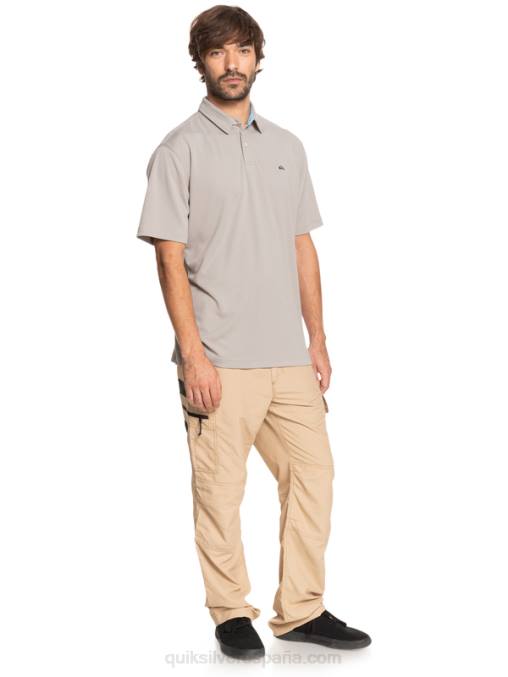 pedernal gris polo de manga corta waterman waterman D6T4D99 hombres Quiksilver