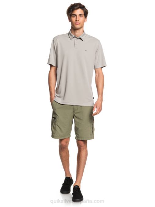 pedernal gris polo de manga corta waterman waterman D6T4D99 hombres Quiksilver