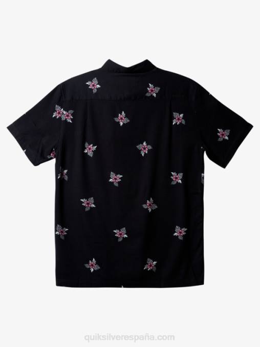 pequeños pedales negros camiseta manga corta pedales pequeños waterman D6T4D424 hombres Quiksilver