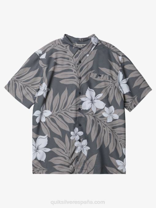 pizarra oscura camisa manga corta waterman shonan D6T4D993 hombres Quiksilver