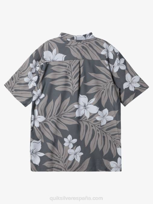 pizarra oscura camisa manga corta waterman shonan D6T4D993 hombres Quiksilver