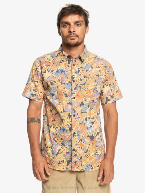 pizarra oscura surfadelica playera manga corta surfadelica D6T4D967 hombres Quiksilver