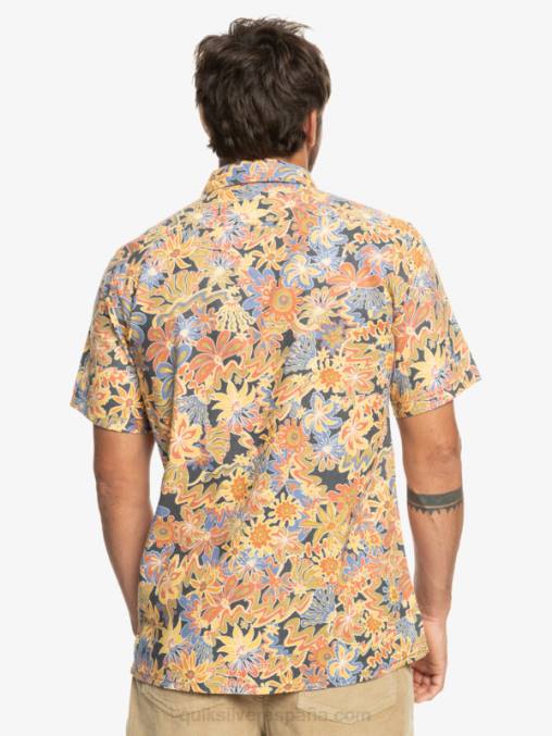 pizarra oscura surfadelica playera manga corta surfadelica D6T4D967 hombres Quiksilver