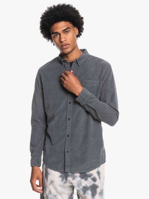 puerta de Hierro camisa de manga larga con rastro de humo D6T4D1223 hombres Quiksilver