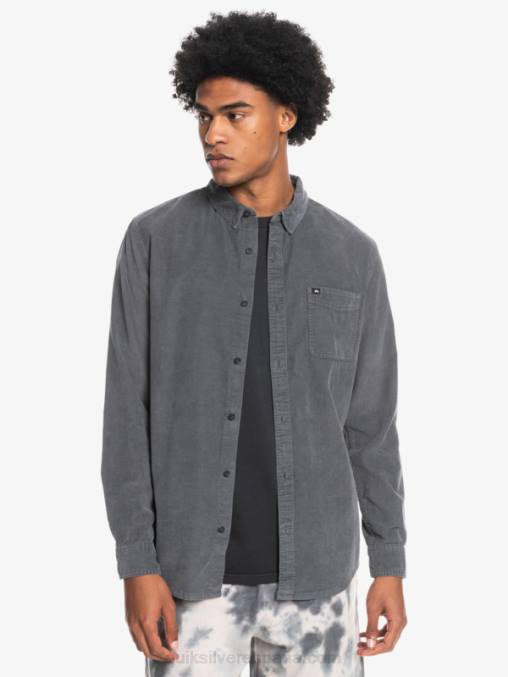 puerta de Hierro camisa de manga larga con rastro de humo D6T4D1223 hombres Quiksilver