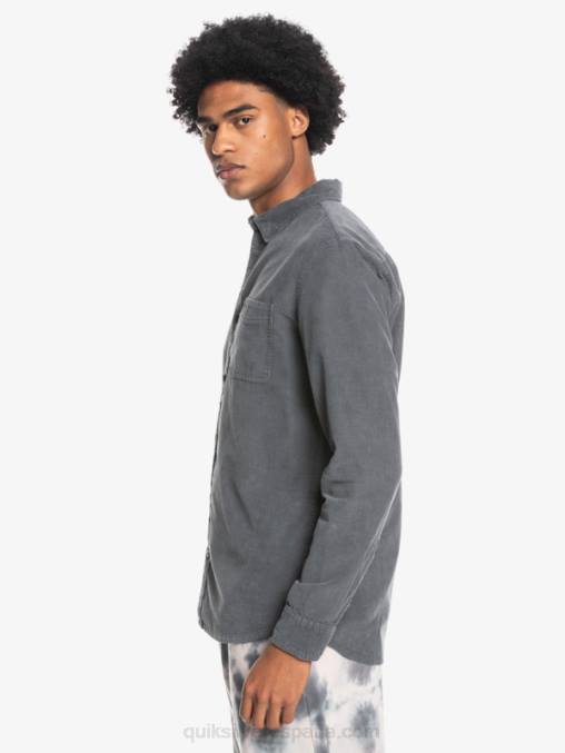 puerta de Hierro camisa de manga larga con rastro de humo D6T4D1223 hombres Quiksilver
