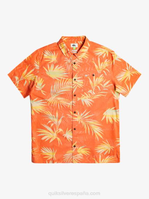 salmón fresco desmenuzado camisa de manga corta con rotos D6T4D1241 hombres Quiksilver