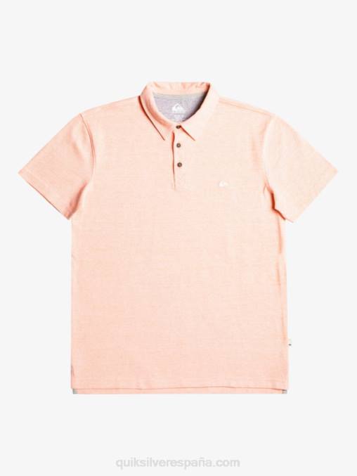salmón fresco polo de manga corta crucero al atardecer D6T4D480 hombres Quiksilver