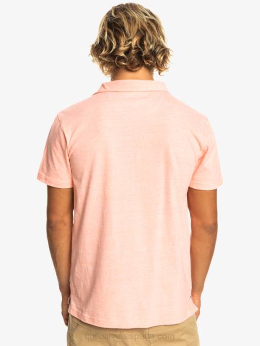 salmón fresco polo de manga corta crucero al atardecer D6T4D480 hombres Quiksilver