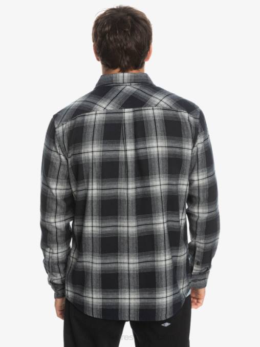 saturno negro camisa de manga larga a cuadros saturno D6T4D1692 hombres Quiksilver