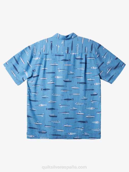 semana de arrastre azul anochecer w camiseta técnica manga corta waterman drag week D6T4D442 hombres Quiksilver