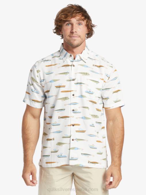 semana de arrastre de té w camiseta técnica manga corta waterman drag week D6T4D440 hombres Quiksilver