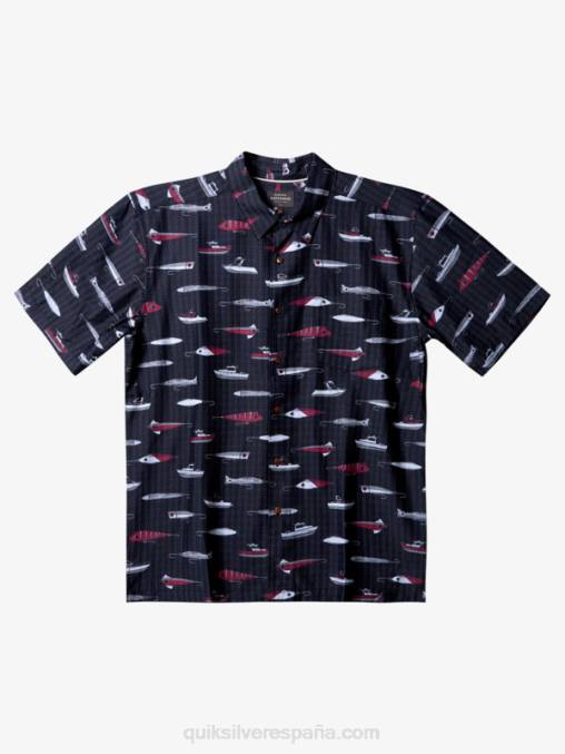 semana de arrastre negro camiseta técnica manga corta waterman drag week D6T4D441 hombres Quiksilver