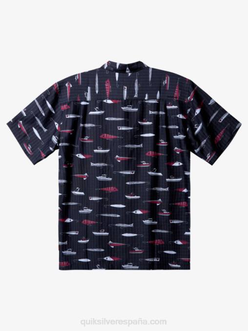 semana de arrastre negro camiseta técnica manga corta waterman drag week D6T4D441 hombres Quiksilver