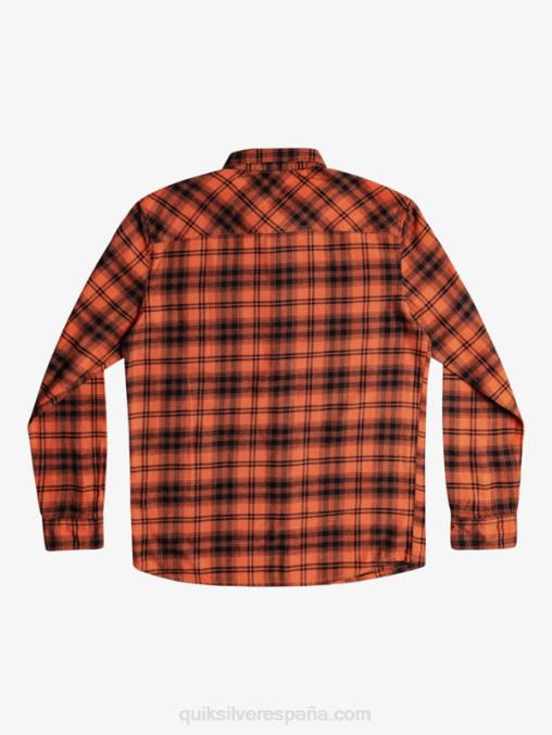 sombrero ocre quemado camisa de manga larga D6T4D1559 hombres Quiksilver