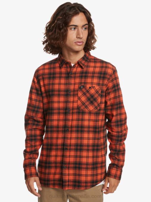 sombrero ocre quemado camisa de manga larga D6T4D1559 hombres Quiksilver