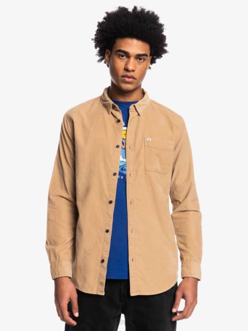 tanino camisa de manga larga con rastro de humo D6T4D1224 hombres Quiksilver